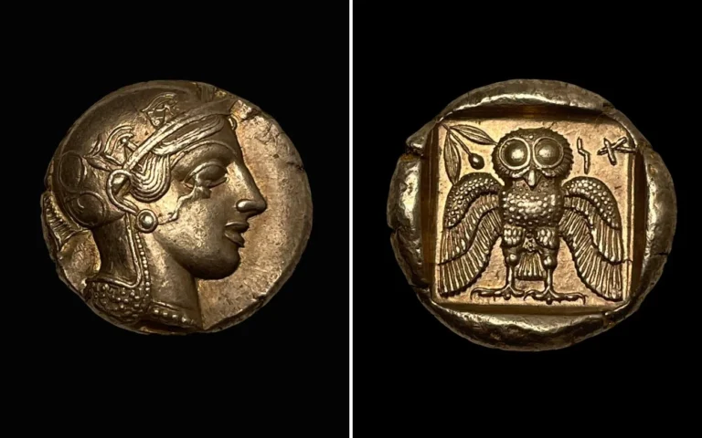 A rare coin minted in the ancient city of Ashkelon was returned to the State of Israel on May 12, 2026, after a joint investigation by the US authorities and the Israel Antiquities Authority. Credit: Eitan Klein/Israel Antiquities Authority