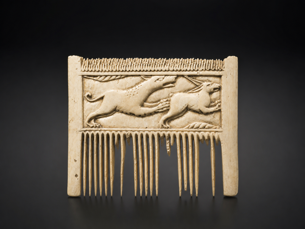 Dating to the 12th century, the ivory comb reflects the wealth and refined lifestyle of the noble lords who once lived at Holsterburg. Credit: LWL / S. Brentführer