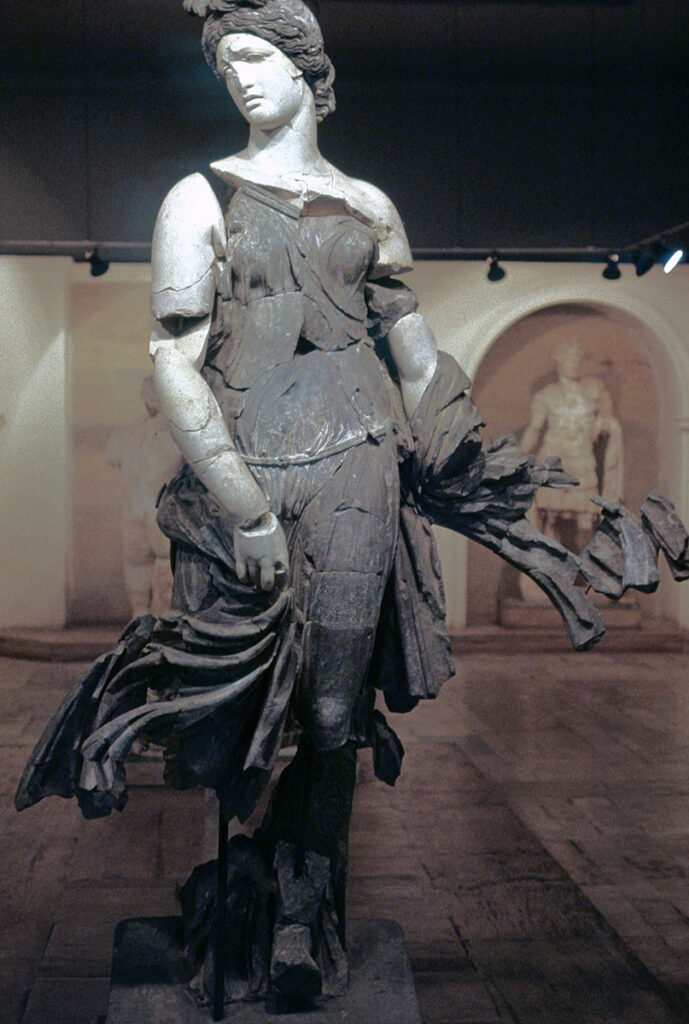 Discovered in 1981 in the Gallery of Claudius Peison at the South Bath of Perge. Credit: Dosseman - Public Domain