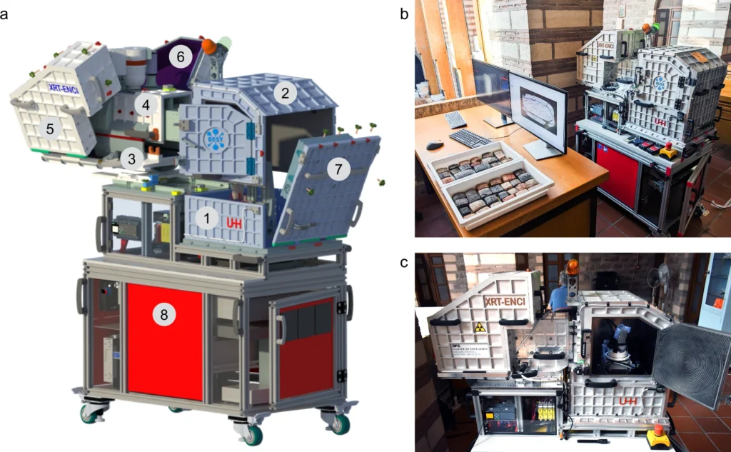 Mobile micro-CT scanner ENCI. Credit: Michel, C., et. al., 2026