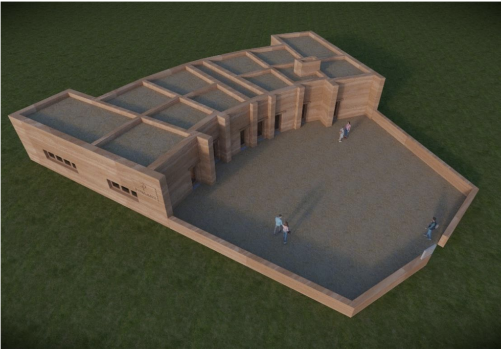 Three-dimensional model of the structure. Architect F. D. Mean, 2025. Credit: Sarı, D., & Mean, F. D. (2026)