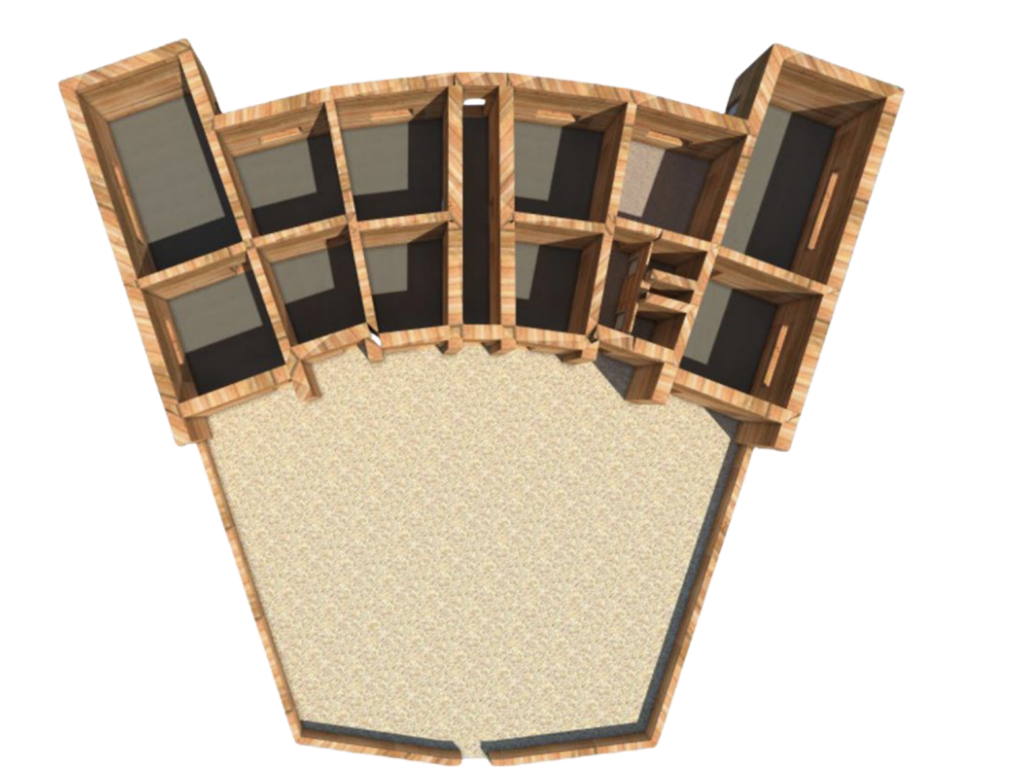 Three-dimensional model of the structure. Architect F. D. Mean, 2025. Credit: Sarı, D., & Mean, F. D. (2026)