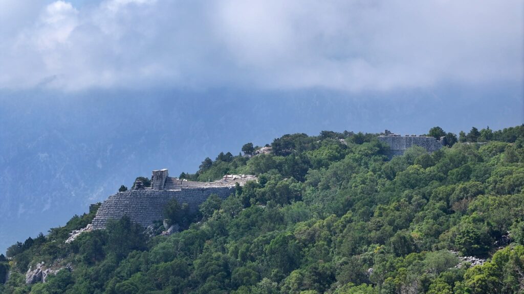 Built more than 1,000 meters above sea level among steep cliffs and dense mountain terrain, Termessos controlled a naturally fortified position northwest of modern Antalya. Credit: Anadolu Agency (AA)