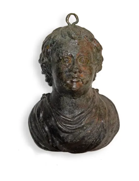 Among the most striking discoveries is a bronze bust of Bacchus, the Roman god of wine.  Credit: Gemeente Nijmegen / BAAC / RAAP