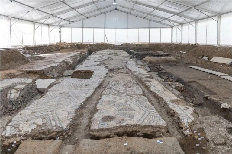 Early Christian Basilica with Polychrome Mosaics Found Beneath Former Fish Market in Oderzo, Italy