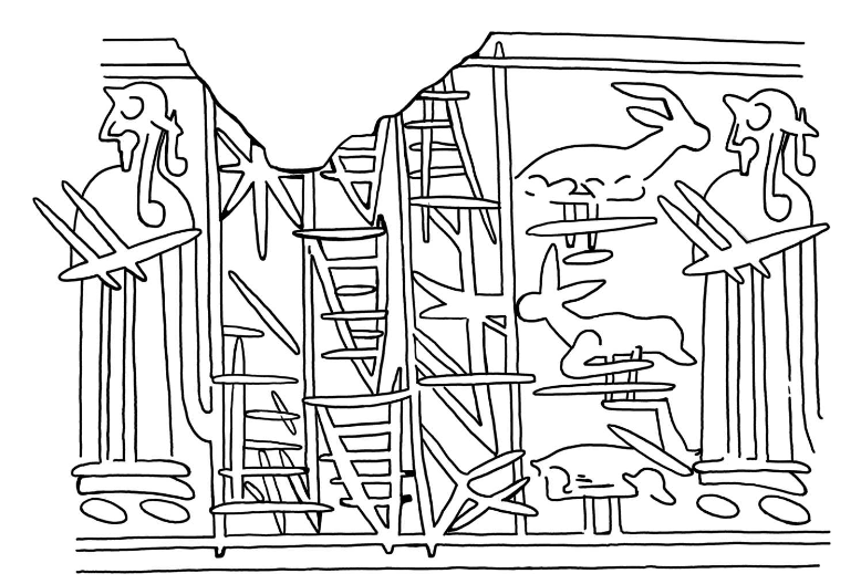Megiddo 4 cylinder seal (Drawing: Stepán Danco). Credit: Mynářová, J. (2026)