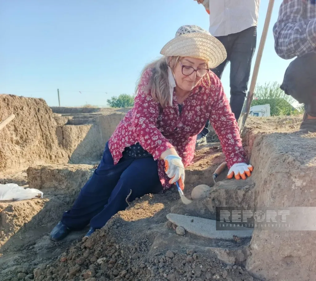  Vafa Mahmudova, a senior researcher at the Institute of Archaeology and Anthropology of the Azerbaijan National Academy of Sciences, is leading the work. Credit: Report