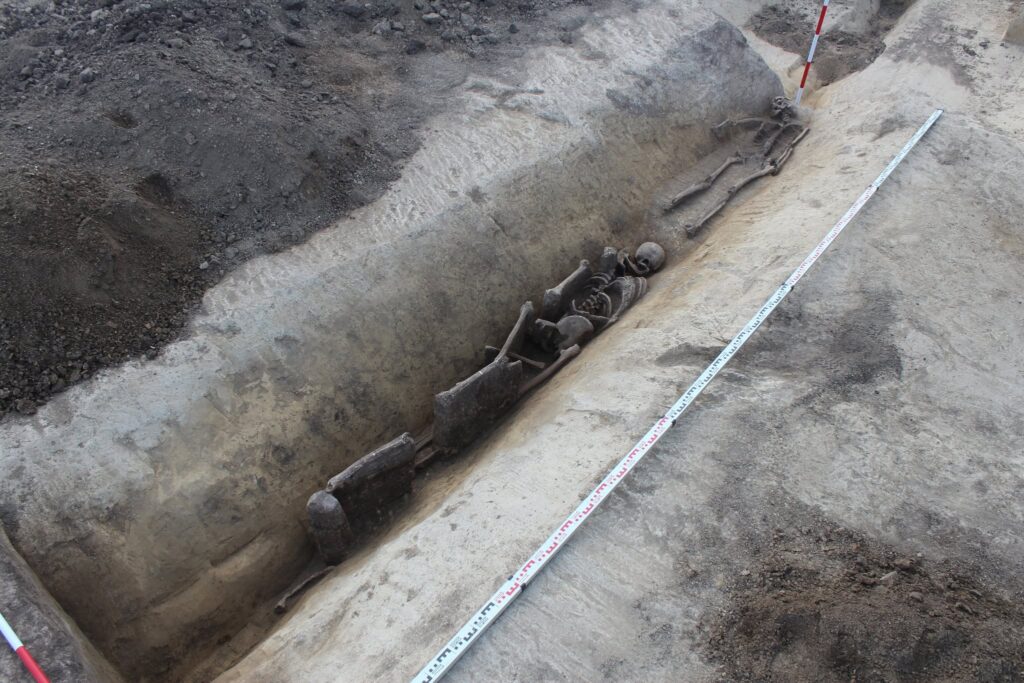 Possible Roman soldiers found thrown into pits at the Šurany camp, a 2nd-century site dating to the wars of Marcus Aurelius. Credit: ArÚ SAV – M. Ruttkay, M. Vojteček, M. Cheben, MH Invest