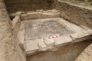 1,800-Year-Old Roman Villa Mosaic Discovered in Türkiye Preserves the Names of a Cat and Dog