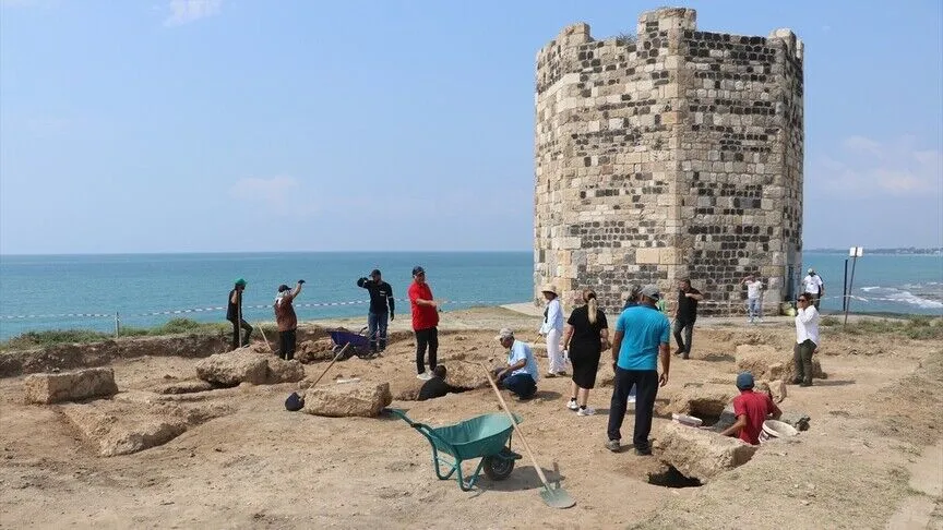 Archaeologists have identified about 30 graves in the area so far, but only a third have been excavated. Credit: AA