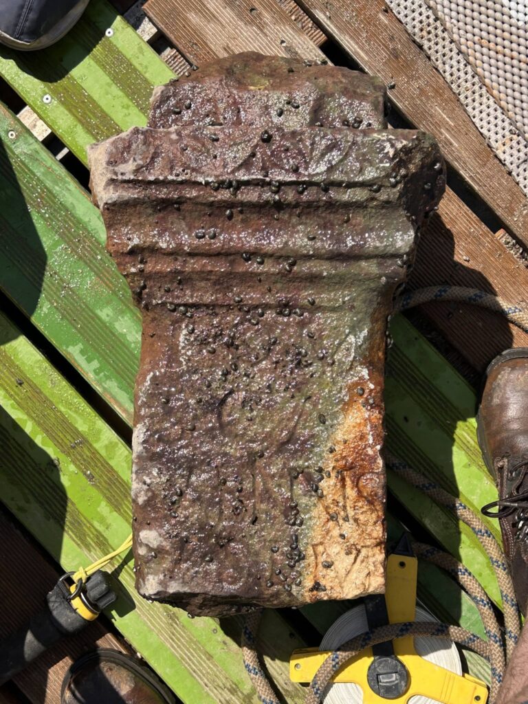 The Roman altar stone dedicated to Jupiter, recovered from the Danube near Dunaújváros. Credit: Dr. Szabó Antal, Intercisa Museum