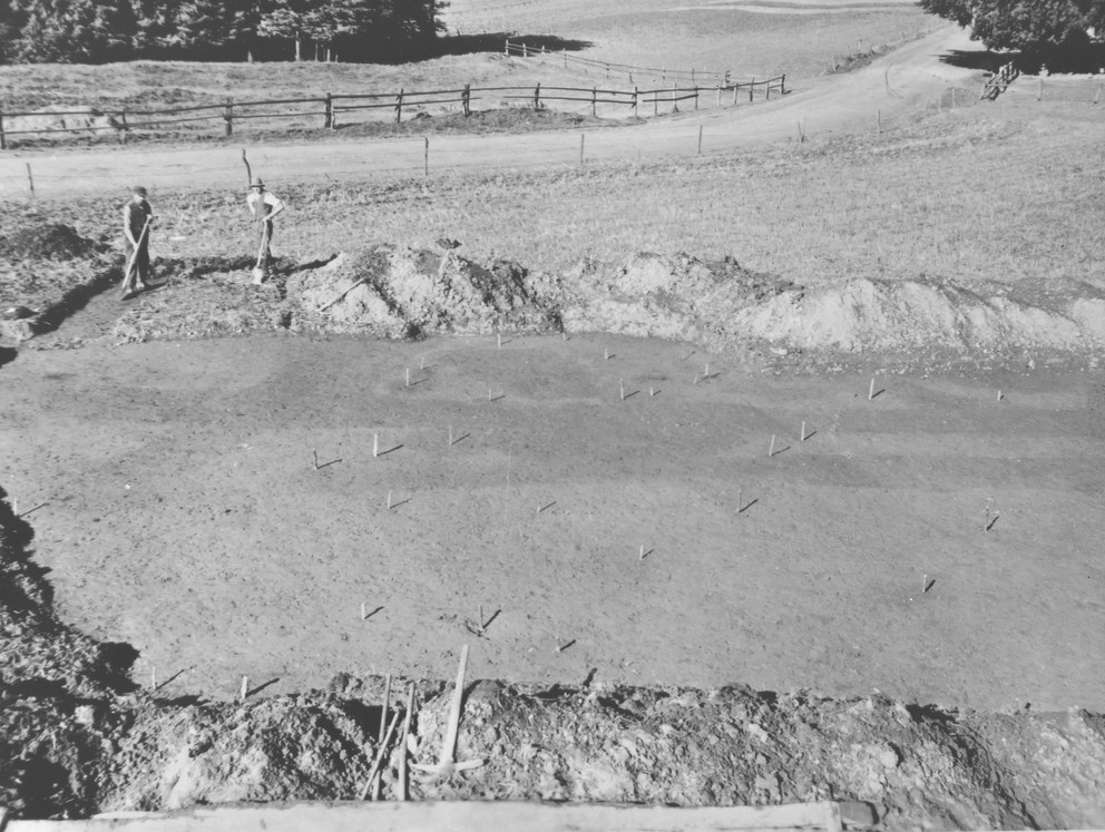 Excavation impression at Kneblinghausen Roman camp, 1939, northeast corner. Credit: LWL-AfW Olpe Archive/E. Henneböle?