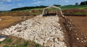 Modern Highway Meets 2,000-Year-Old Roman Road