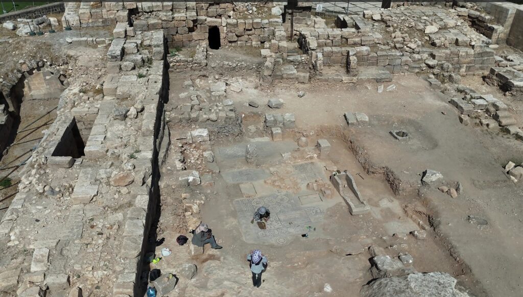 Ongoing 2026 excavation work at the site in Şanlıurfa Castle's Western Tower Sector, where archaeologists identified the remains of an Early Byzantine martyr's church. Credit: Arkeoloji Haber
