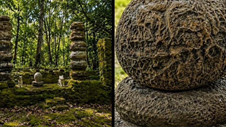 The stone shrine in Dindori district, now identified as a 65-million-year-old coral fossil. Credit: Times of India