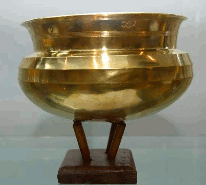 Gold vessel excavated from the royal tombs at Nimrud.