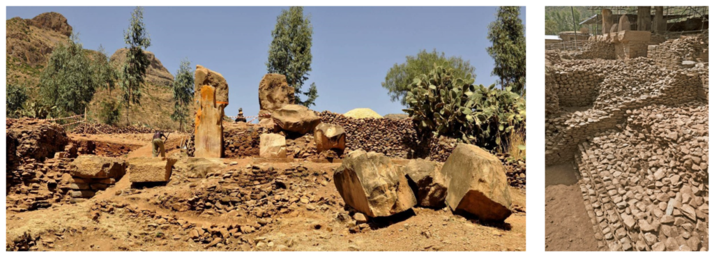 Excavation views of the Grat Be’al Gibri palace at Yeha.