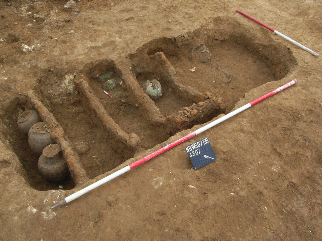 Iron Age warrior burial during excavation at North Bersted in West Sussex