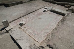 105-Square-Meter Mosaic and 1,800-Year-Old Eros Head Unearthed at Pompeiopolis
