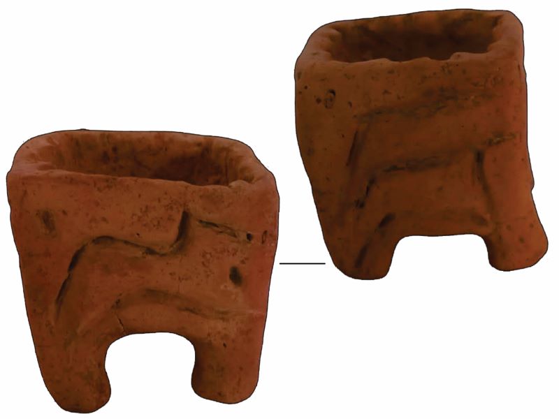 Unusual Neolithic ceramic objects discovered at Atici-Spomenik near Lake Dojran, North Macedonia.