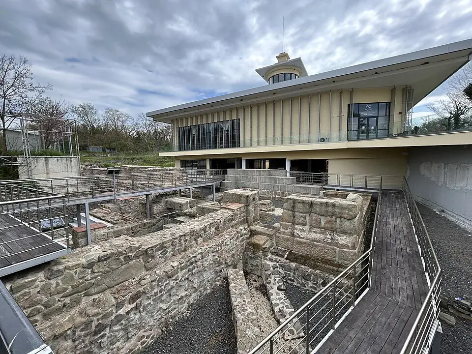 General view of the archaeological complex at Aquae Calidae near Burgas, Bulgaria.