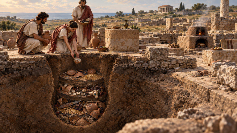 Bell-Shaped Ritual Pit Reveals Underworld Offerings as an Earthquake Interrupted a Sacred Meal 1,700 Years Ago