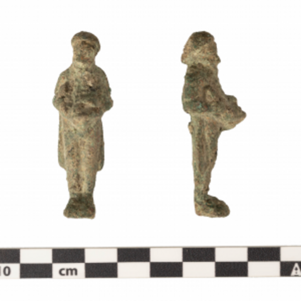 Bronze figurine depicting the god Priapus.