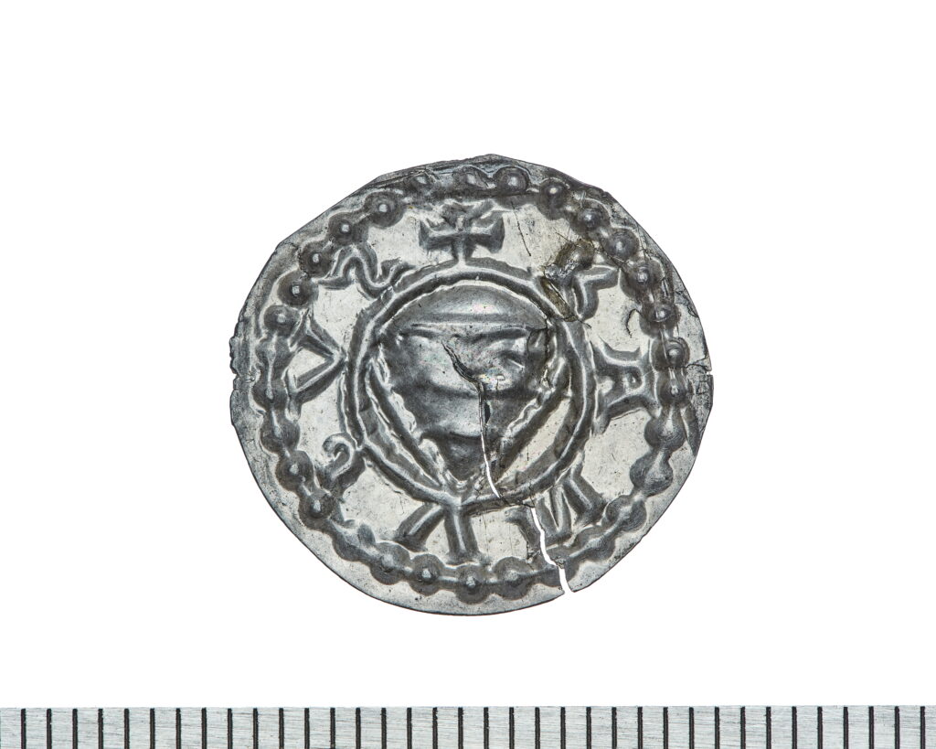 Representative image of a medieval Swedish silver bracteate.