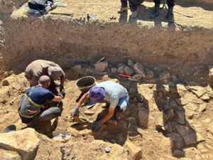A 2,600-Year-Old Warrior Buried With a Helmet, Sword, Shield and Gold Face Covering Found in North Macedonia