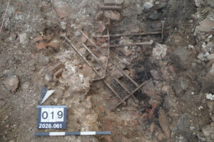 Rare Roman Window Grille Unearthed in Switzerland With Ancient Nails Still in Place