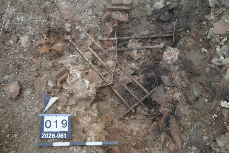 Rare Roman Window Grille Unearthed in Switzerland With Ancient Nails Still in Place