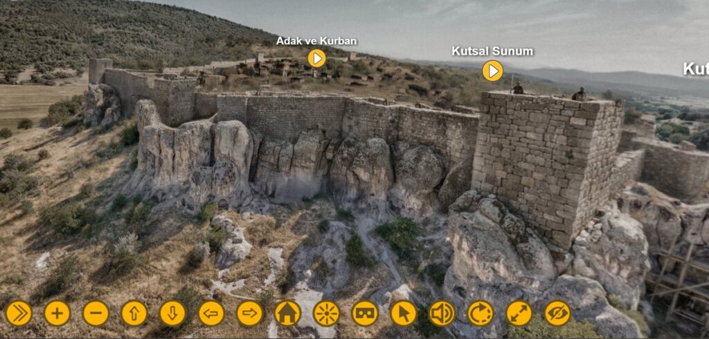 
Digital reconstruction of the defensive walls and rocky landscape of Yazılıkaya/Midas Castle.