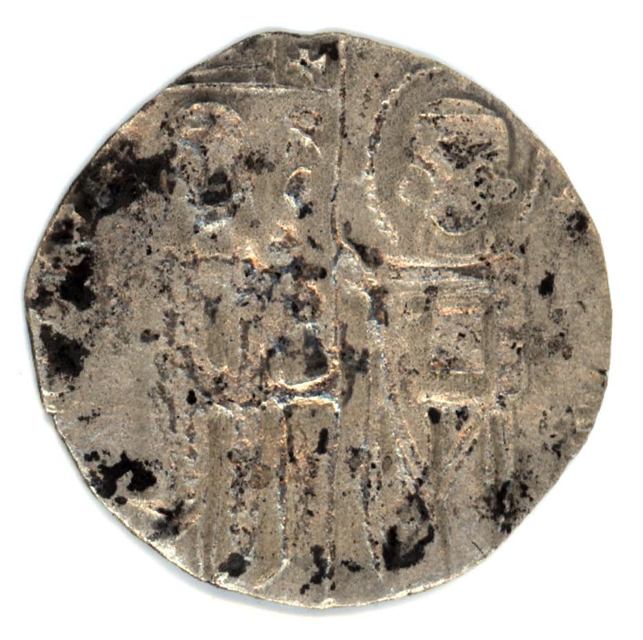 Medieval silver coin recovered during archaeological excavations at Rusokastro Fortress in Bulgaria.