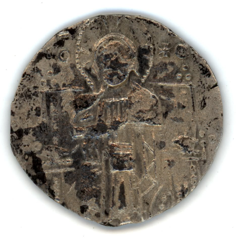 Medieval silver coin recovered during archaeological excavations at Rusokastro Fortress in Bulgaria.